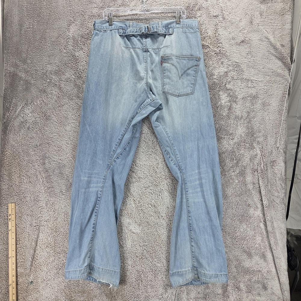 Vintage Levis Engineered Jeans Mens 36x34 Blue Twisted One Pocket Buckle Back